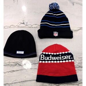 3 VTG‎ Budweiser Navy Red Beanie